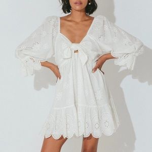 Cleobella Leona Mini Dress in Ivory